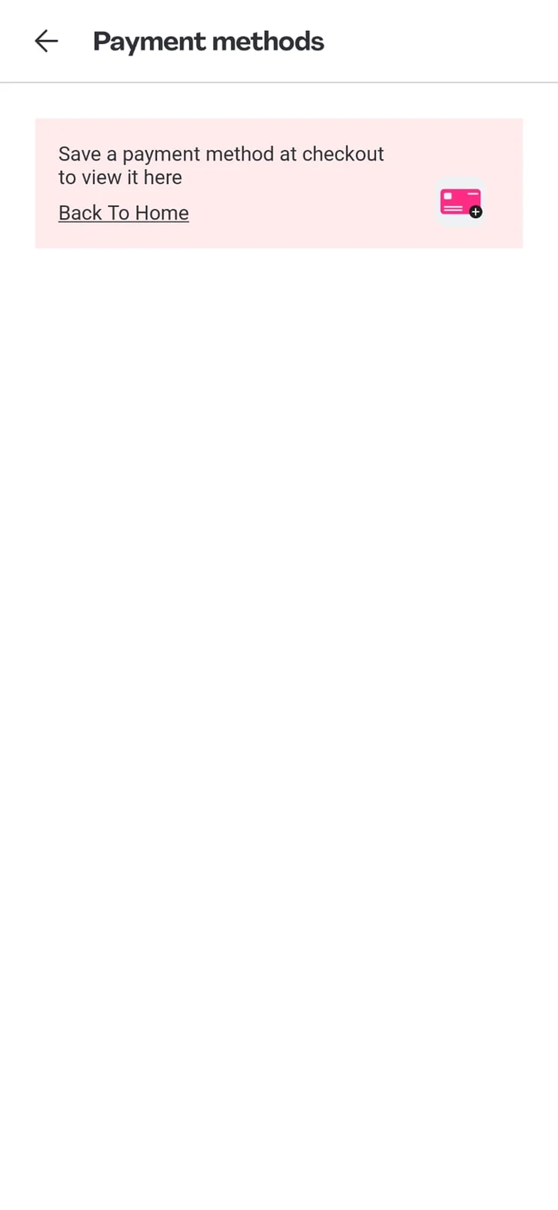 Payment methods today, empty: 