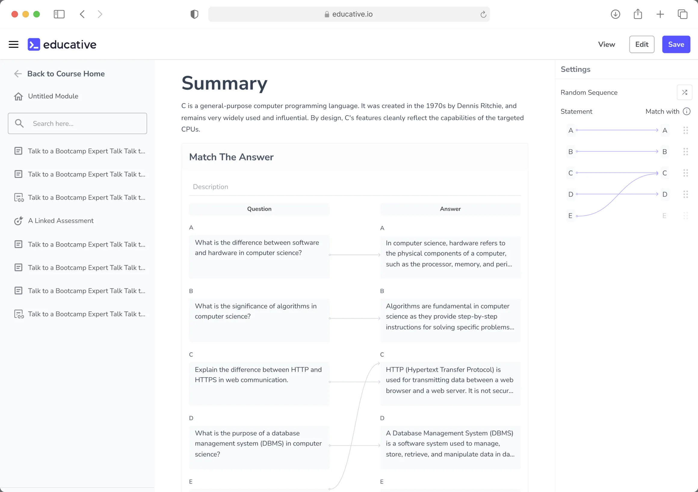 MTA editor: adding content to questions and answers