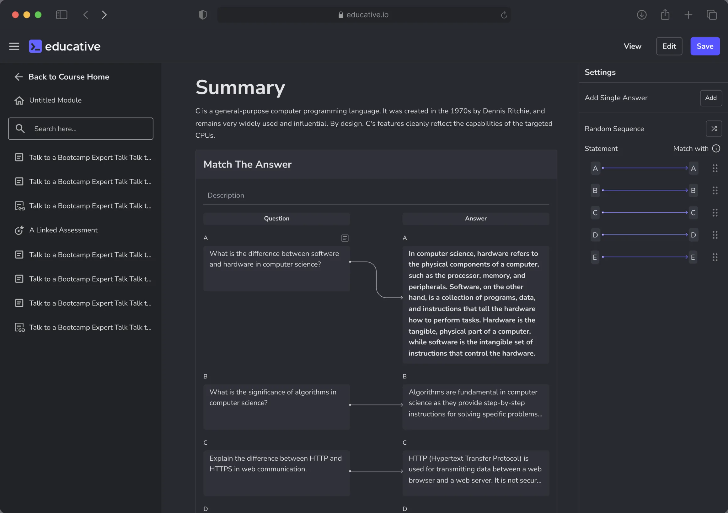MTA editor in dark mode