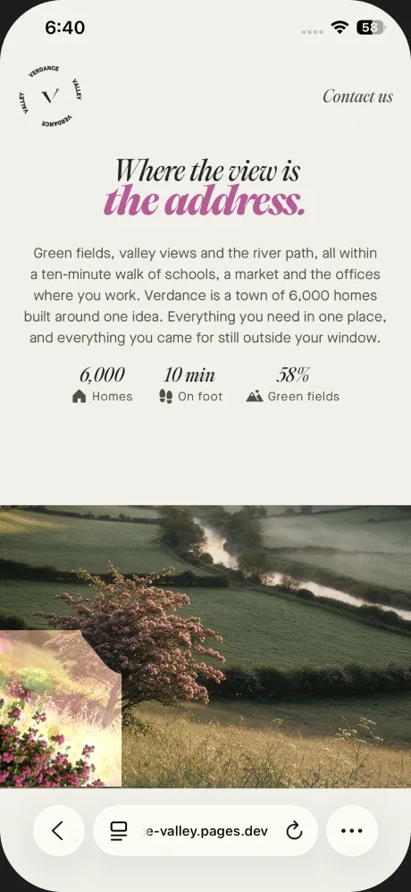 iPhone screenshot from testing: the leaves drawn as a solid box